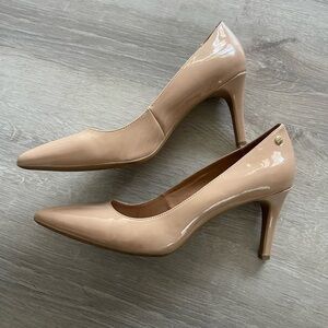 Calvin Klein - Tan Pointed-Toe Stiletto Heels 9